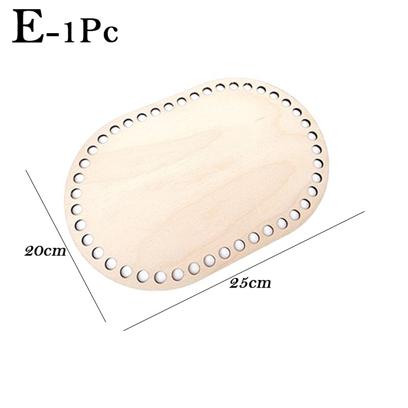 Natural Wooden Basket Bottom Crochet Basket Base for DIY Handcraft Basket Weaving Supplies Making Home Decoration: 05