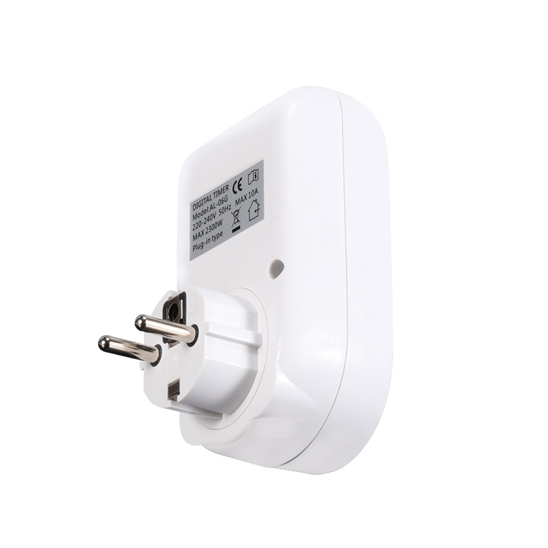 EU Plug Timer Adjustable Programmable Setting of Clock Digital Timer Switch Energy Saving Smart Power Socket
