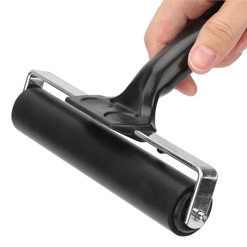 Børster fnug fjerne ruller gummi brayer rulle kunst blæk maleri printfremstilling rulle stempling værktøj 15 cm sweater barbermaskine bærbar