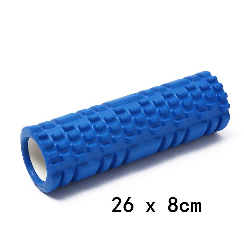 9.5*30 hule yoga blok fitness udstyr pilates skum rulle fitness gym øvelser eva muskelmassage slappe af rulle yoga mursten: Blå kort