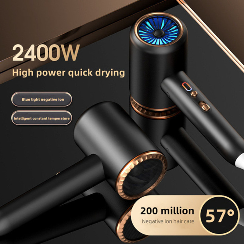 Generation High-Speed Hair Dryer 2400W High-Power Blue Light Negative Ion Ultra Silent Recommended For Home Hair Salons