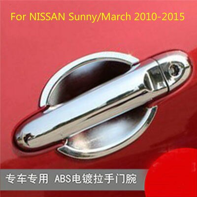 Voor Nissan Sunny/Maart Abs Chrome Deurgreep Cover Auto-Covers Auto-Styling