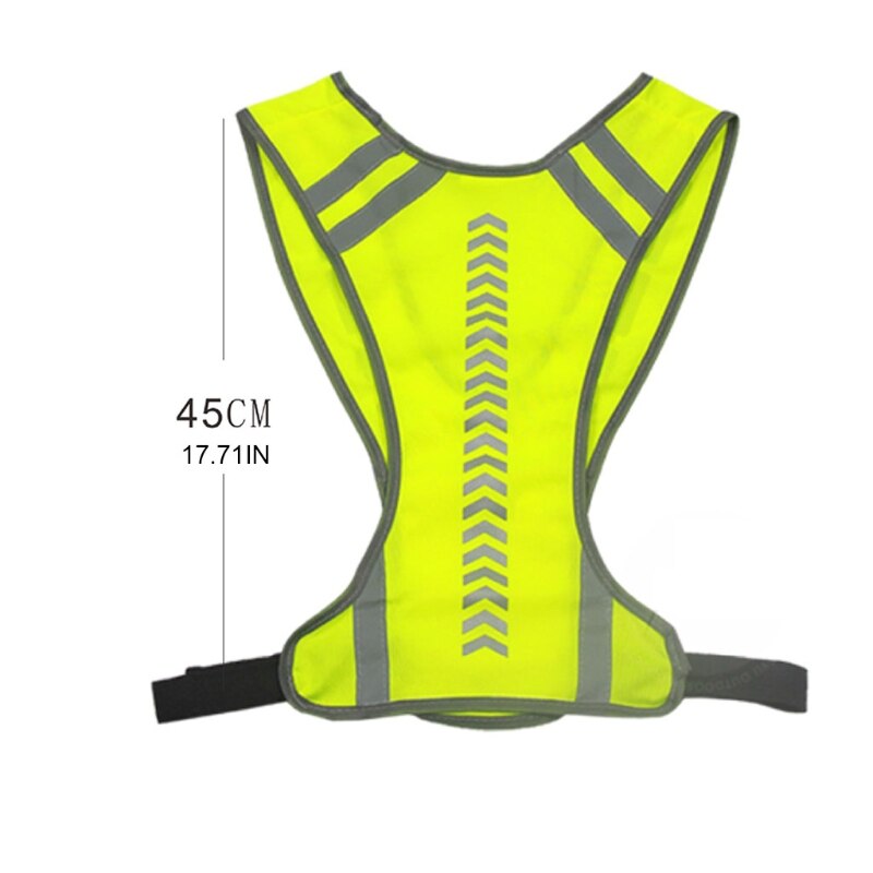 Chaleco reflectante para conducción nocturna al aire libre, chaleco deportivo de seguridad para correr