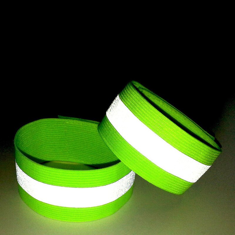 Tiras reflectantes de ciclismo para correr y pescar, cinta reflectante de seguridad en bicicleta, 1 unidad