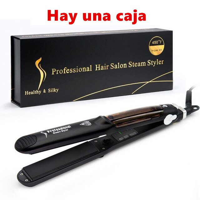 Herramienta profesional de moldeo para el cuidado del cabello de la plancha de vapor de peluqueria plana pintura en aerosol 450F: with Original Box / UK