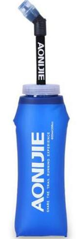 AONIJIE-contenedor doble SD56, bolsa de agua de 2L, depósito suave, paquete de hidratación, bolsa de almacenamiento de bebidas, libre de BPA con tubería doble: 600ml 2PCS