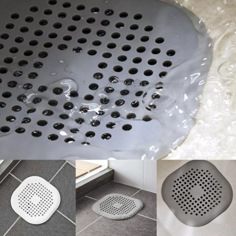 Køkkenvask anti-tilstopning silikone gulvafløbsdæksel badeværelse dræning afløb hårfilter afløbsrude