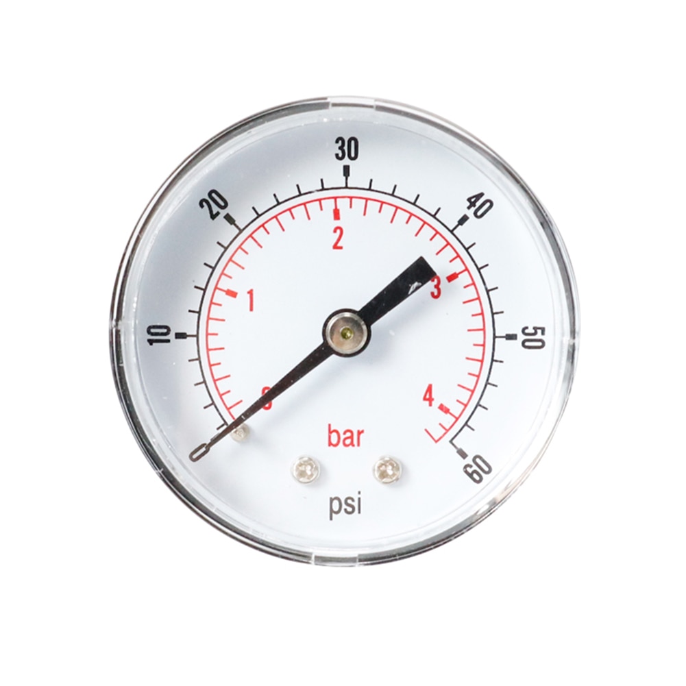 Axial-Pressure-Gauge 0-60psi 1/4NPT 0-60psi Pressure Measuring Meter Mini Size Measuring Tool accurate Pressure Gauge