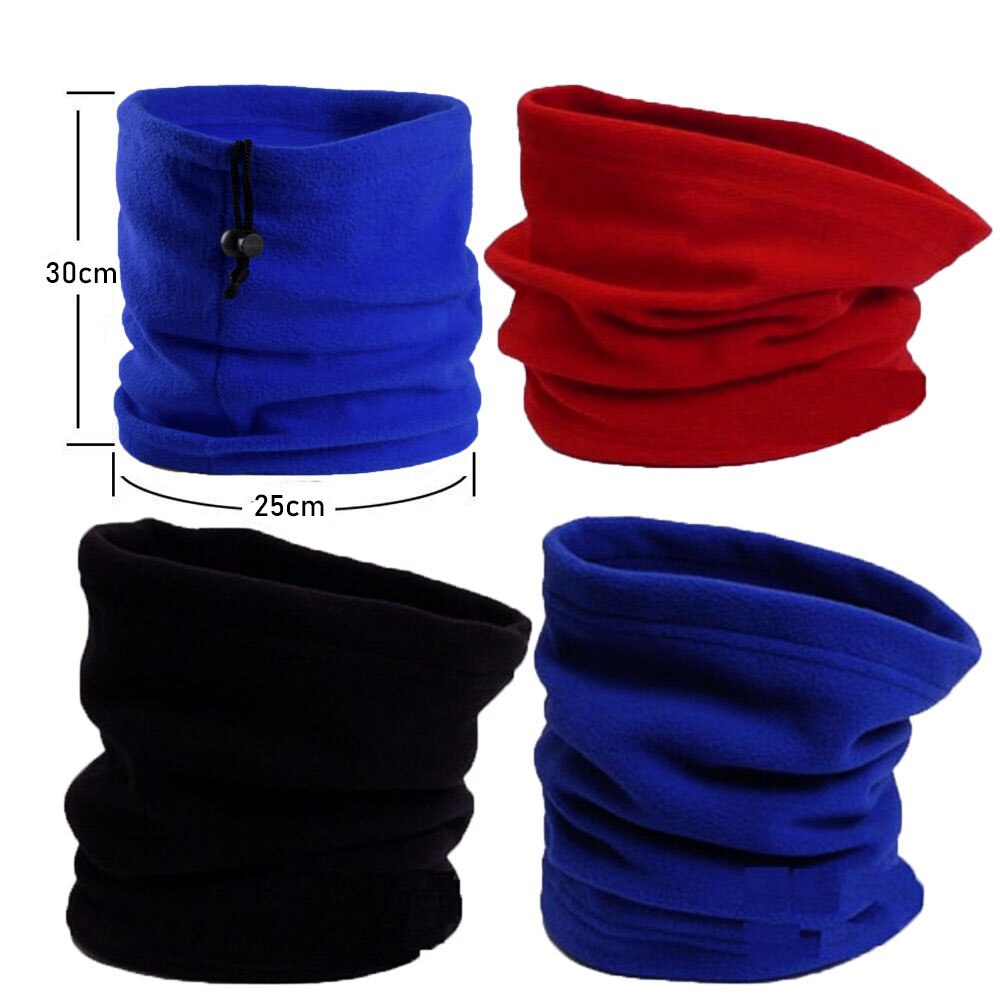 Miehet naiset talvi lämmin vaellushuivi retkeilypyörä polar fleece ulkona säärystin lämpimämpi kaulaputki pehmeä päähineet hupullinen ruokalappu