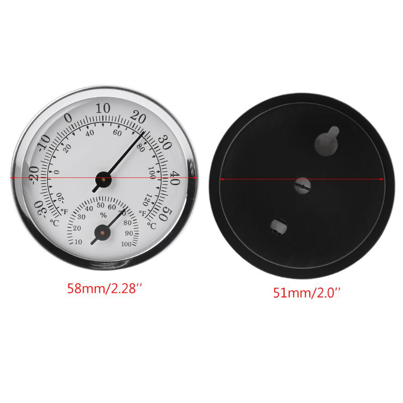 Huishoudelijke Vochtigheid Temperatuur Meter Gauge Wandmontage Temperatuur-vochtigheidsmeter Thermometer & Hygrometer Voor Sauna
