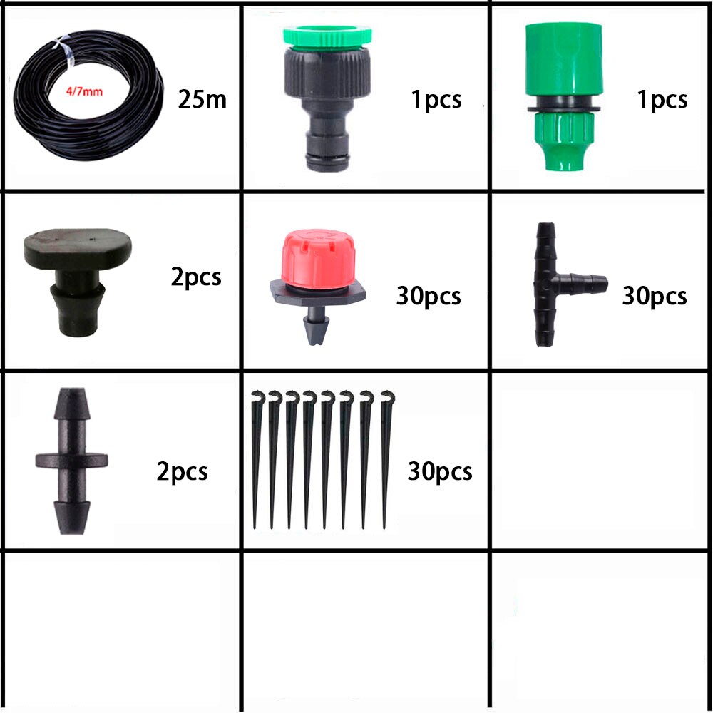 DIY Garten Mikro Tropfen Bewässerung Bewässerung System Garten Bewässerung Bewässerung Bausatz Topfpflanze Bewässerung System Wasser Brunnen: Lila