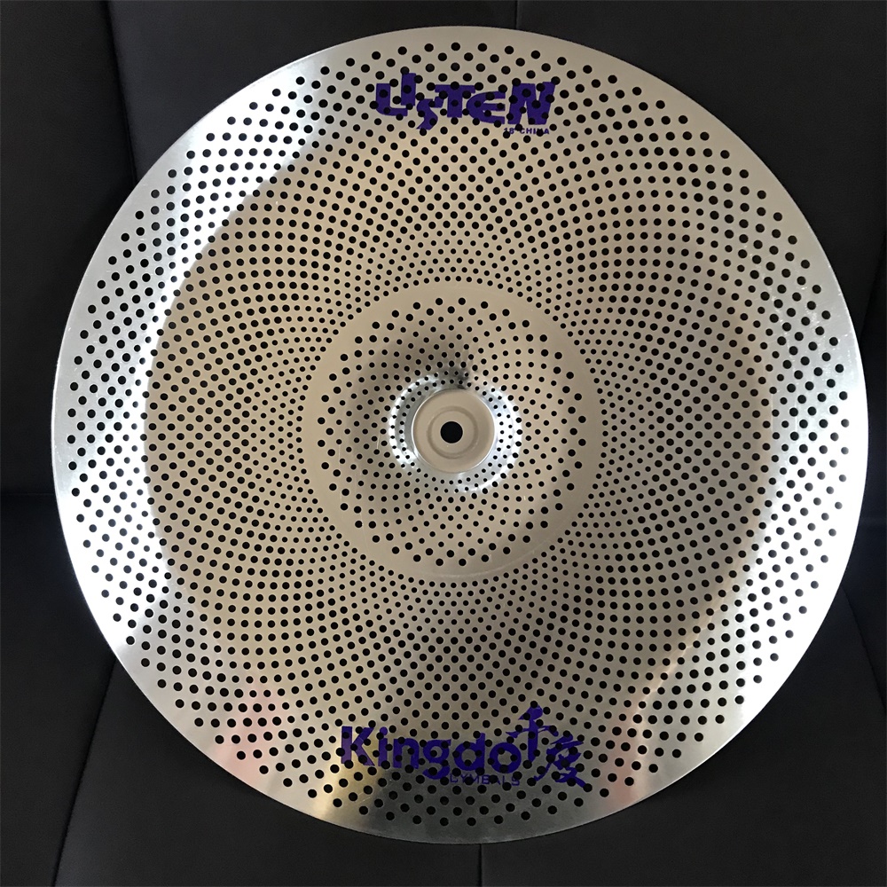 Kingdo cheap China cymbal low volume cymbal 18"China silence alloy cymbal: Silver