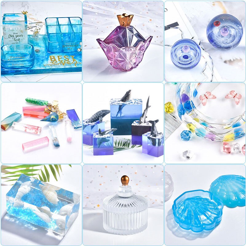 Durcisseur transparent en résine époxy, haute dureté, 3:1, facile à mélanger, fournitures de bricolage pour projets de bijoux en résine d&#39;art XHC88