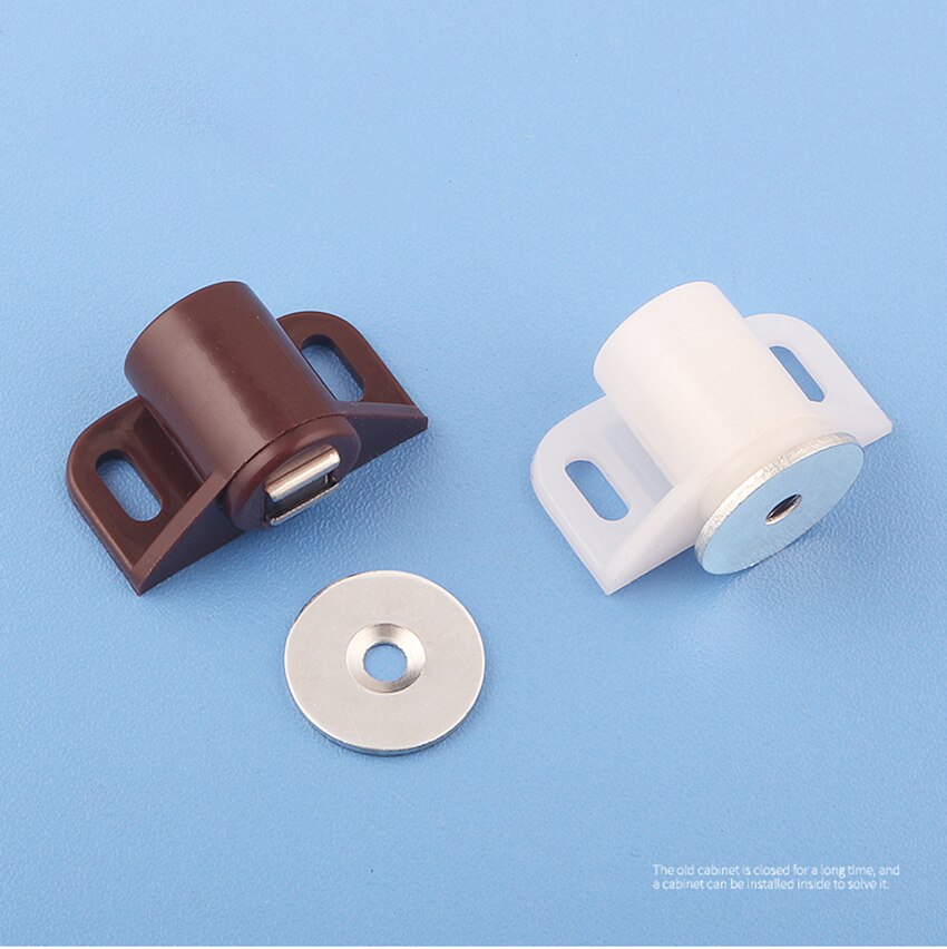 ABS Round Magnetic Door Catches Latch, Cabinet &amp; Furniture Shutter Magnetic Catch Closer for Cupboards, Drawers, Closet