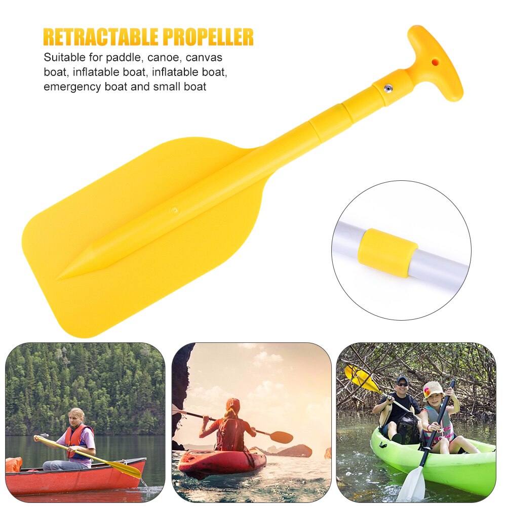 1Pcs Intrekbare Peddel Aluminium Roeispaan Draagbare Telescopische Rafting Varen Opblaasbare Boten Accessoires Voor Water Sport