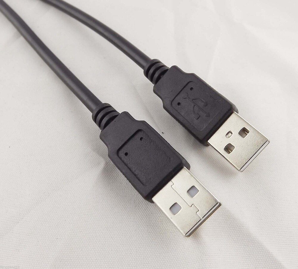 1pcs High Speed USB 2.0 Type A Male To USB 2.0 Male Data Extension Adapter Cable 30cm Black