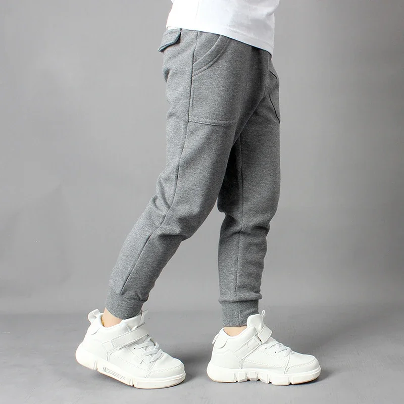 IENENS niños bebés pantalones sueltos de algodón ropa deportiva niños usan pantalones elásticos infantiles 5 6 7 8 9 10 11 12 años: Azul / 5 años