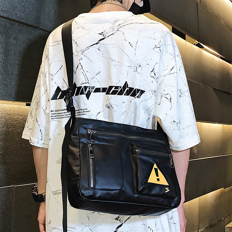 Bote Tasche mit großem fassungsvermöGen, originalmarke, funktional, modisch, Straße-Stil, japanischer werkzeugtasche, koreanischer reflektierender schultertasche
