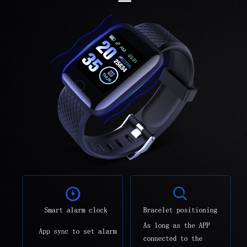 D13 Clever Uhren 116 Plus Herz Bewertung Clever Uhr Armbinde Sport Uhren Clever Band Wasserdichte Uhr Android A2