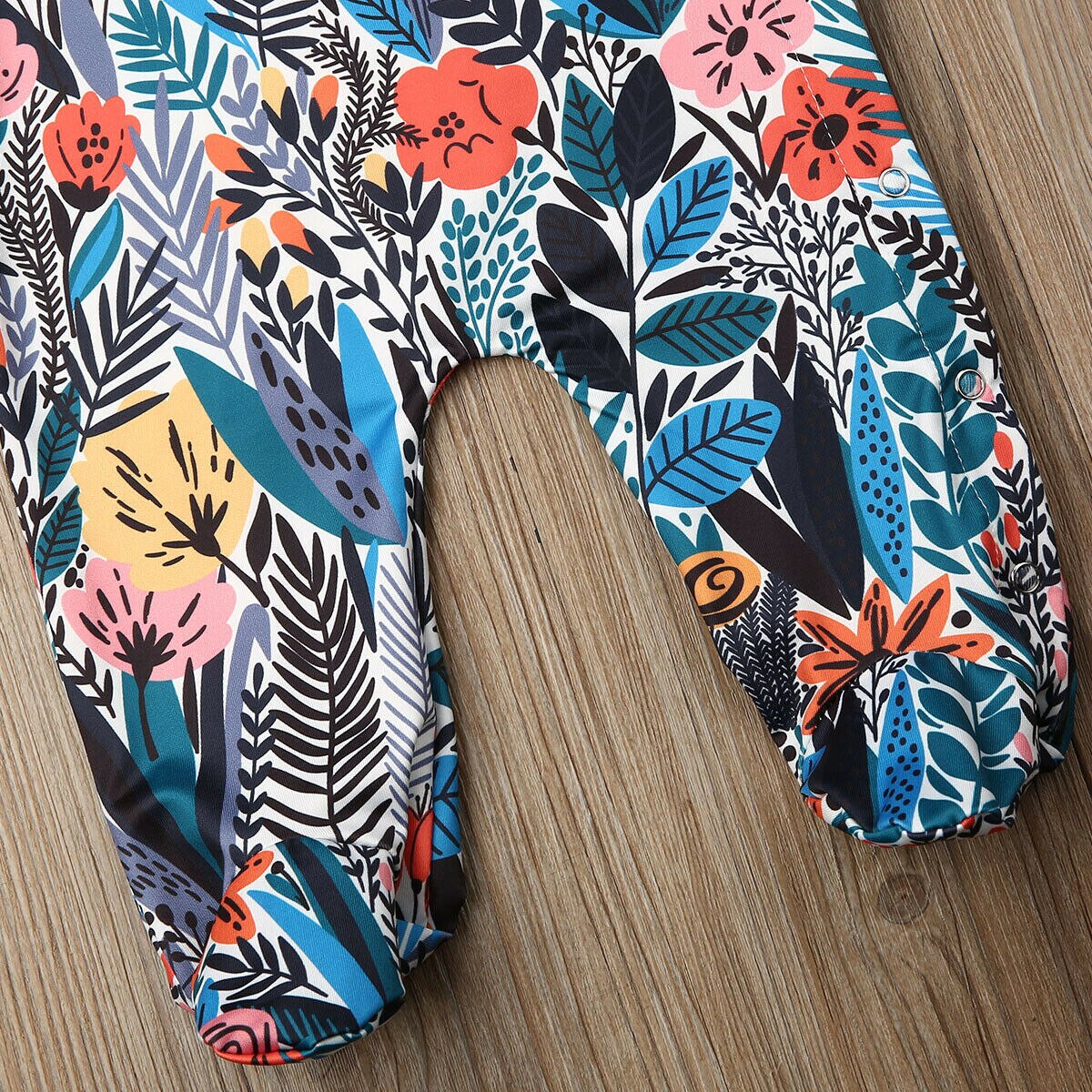 0-24M Baby Baby Meisje Jongens Bloemen Bodysuit Flamingo Romper Jumpsuit Hoofdtooi Winter Lange Mouwen Footies Pyjama Kleding