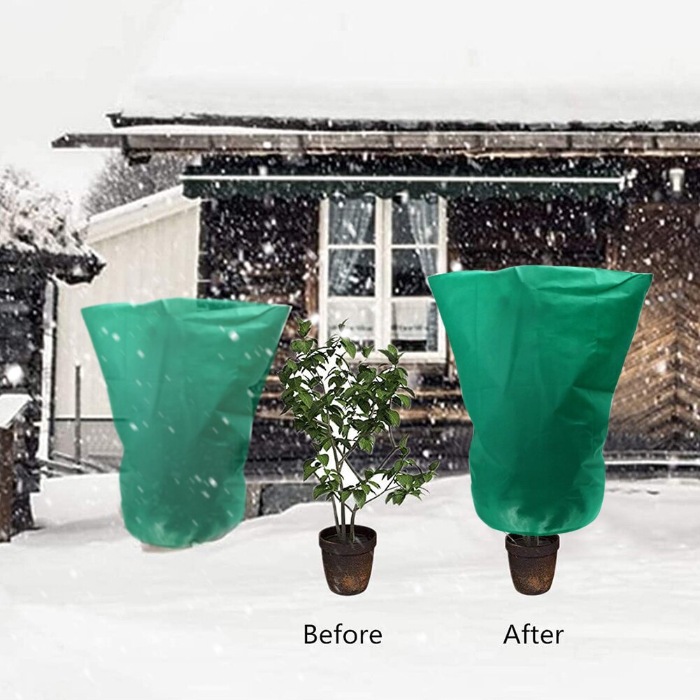 Drawstring Plant Cover Winter Frost Freeze Biting Protection Tree Shrub Blanket Easily Carrying Part Eco-friendly Tool