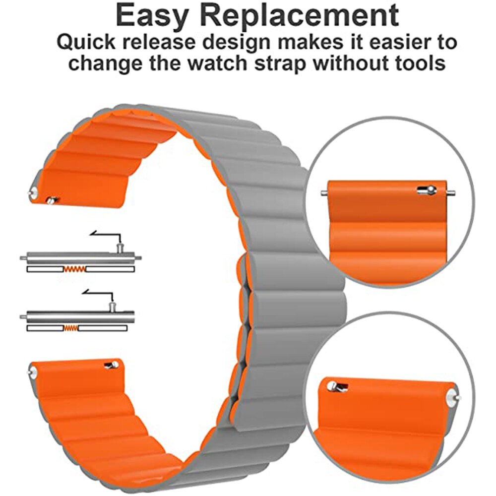 Magnetisk reim for oneplus smartwatch klokkebånd silikonarmbånd for en pluss klokke sportserstatning armbånd correa