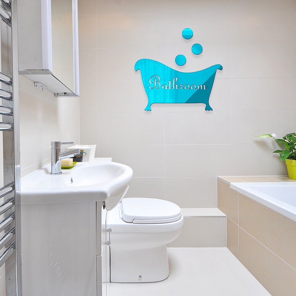 3D Toilet Entrance Sign Funny Removable Wall Stickers Decoration Woman &amp; Man Washroom Poster Bathroom Door Mirror Surface Decal