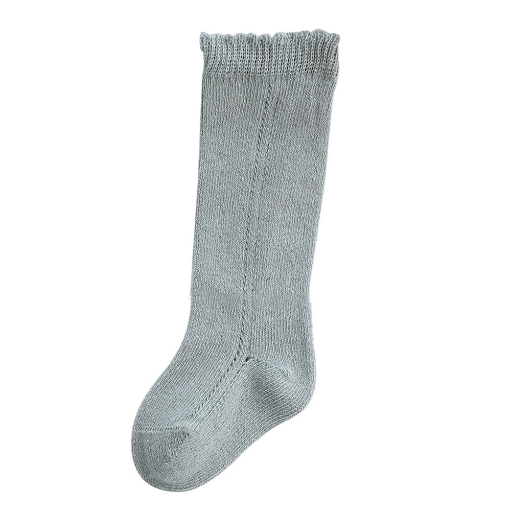 Calcetines elásticos de malla de algodón para bebé, medias de estilo español para primavera y verano, hasta la rodilla, 6 pares,