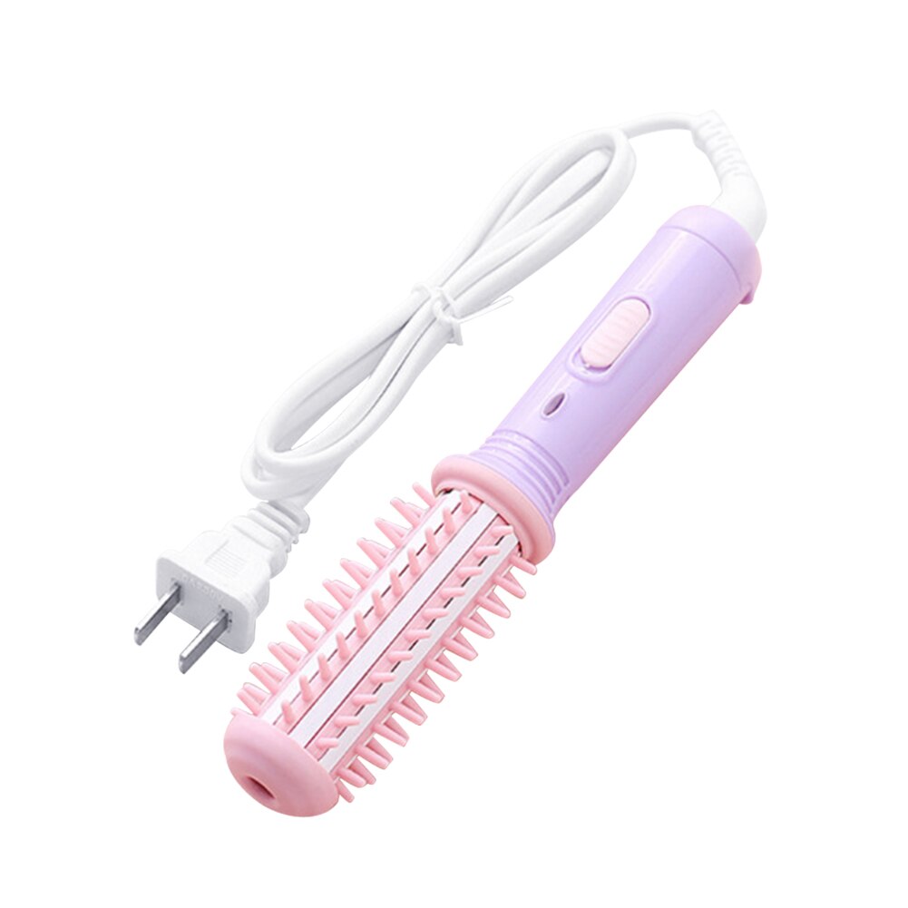 2 in 1 Mini Electric Hair Curler Roller Curling Iron Brush Rotating Hair Styling Tools Travel Hair Curler Comb