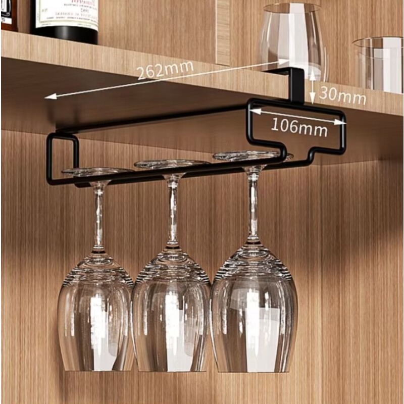 Home aan de muur gemonteerd wijnglasrek, kast wijnglashouder, hoge voet glashouder, wijnrekdecoratie, ideaal voor keuken