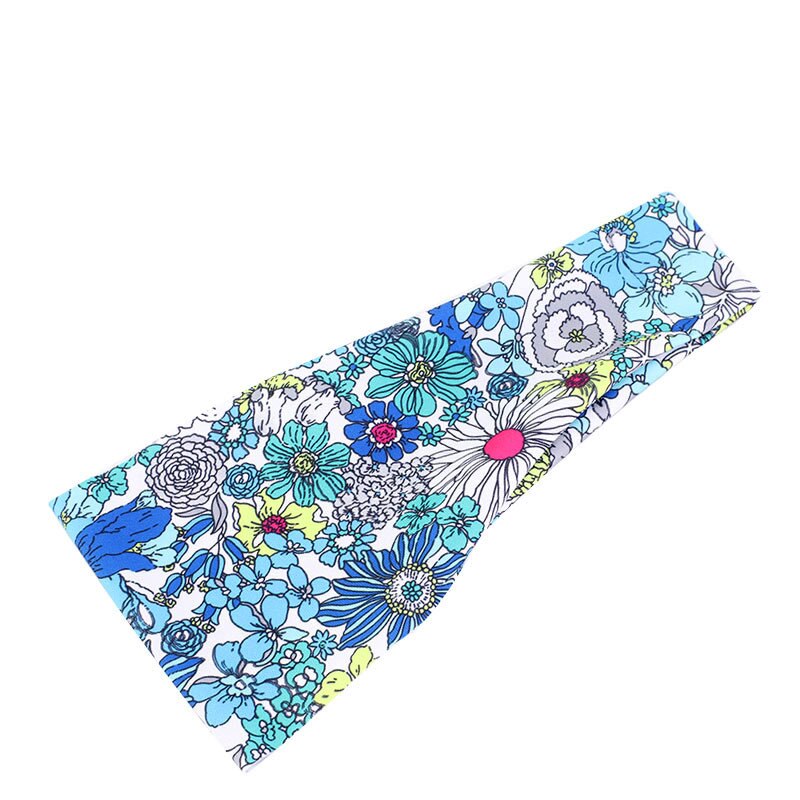 Bohemia print wide stretch kvinder hår caps hovedbeklædning hovedbeklædning turban hovedbeklædning bandage hår bandana hår styling tilbehør: Type 5
