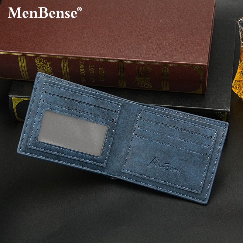 Men's Wallet Casual Men's Bag Multi-card Draw Card Short Paragraph Men's Wallet Men Standard Wallets PU