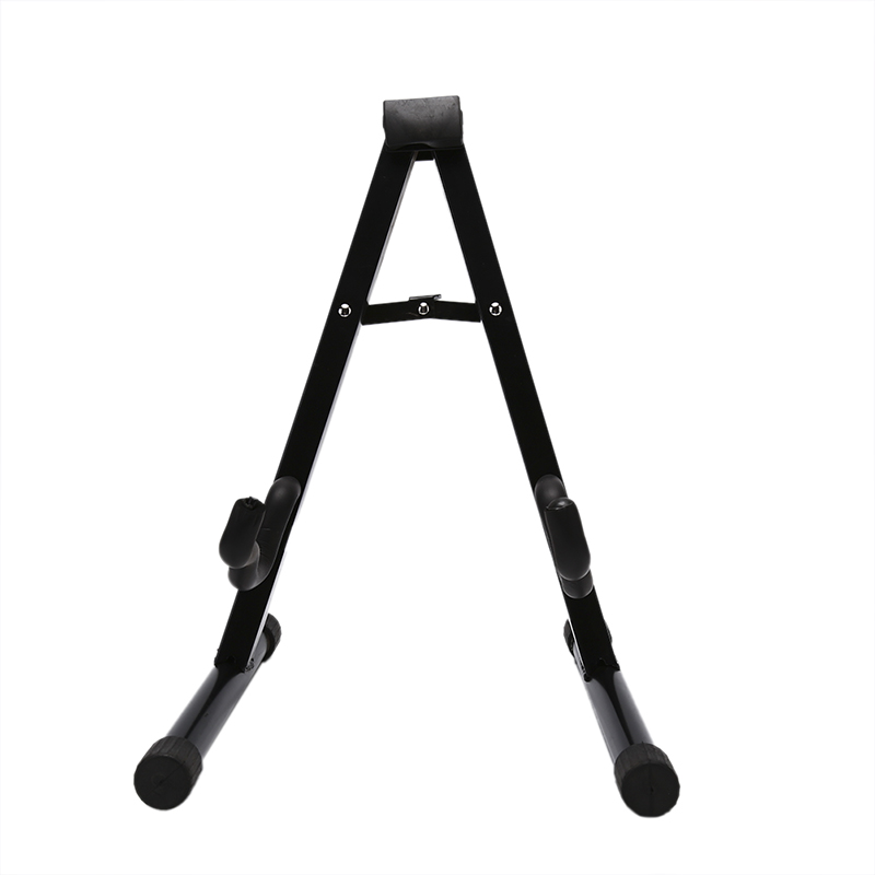 Folding Tripod Stand houder Akoestische Gitaar Elektrische Bas Zwart Past akoestische en elektrische gitaren