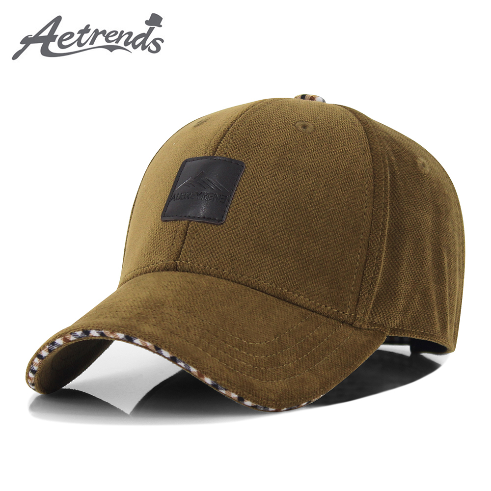 [AETRENDS] Winter Baseball Cap Caps for Men Trucker Hat 4 Colors for Choice Z-1937