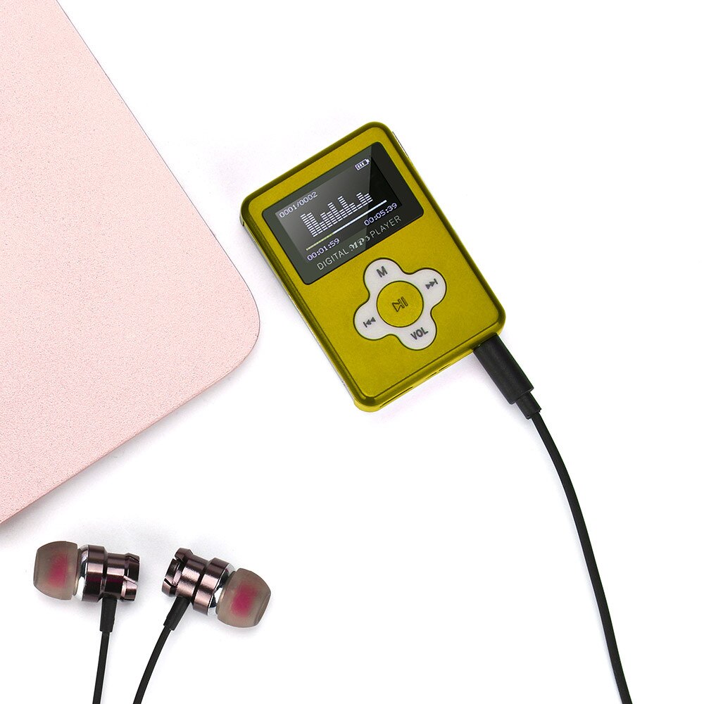usb Mini HiFi music player MP3 walkman reproductor Metal MP3 Player LCD Screen Support 32GB Micro SD TF Card: C