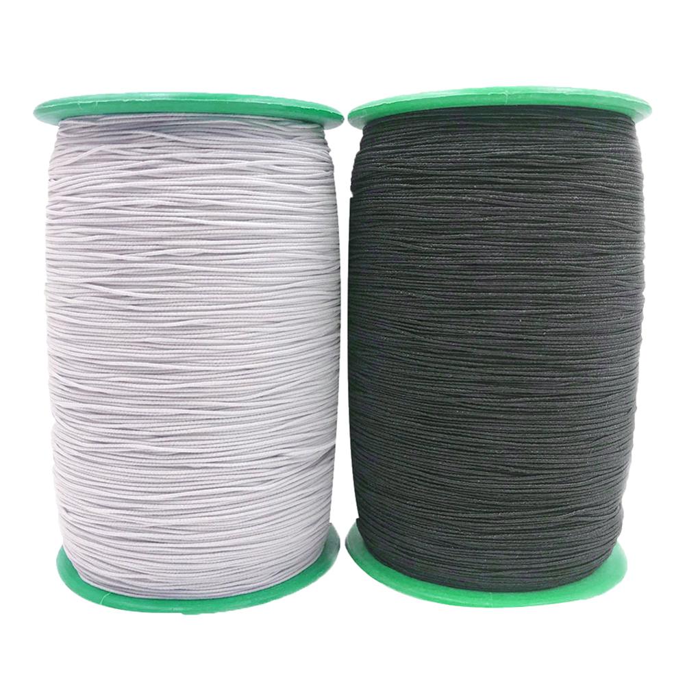 Hilo de coser elástico de látex para máquina de coser, 2 rollos, acolchado, Bordado de hilo, costura a mano, herramientas de costura