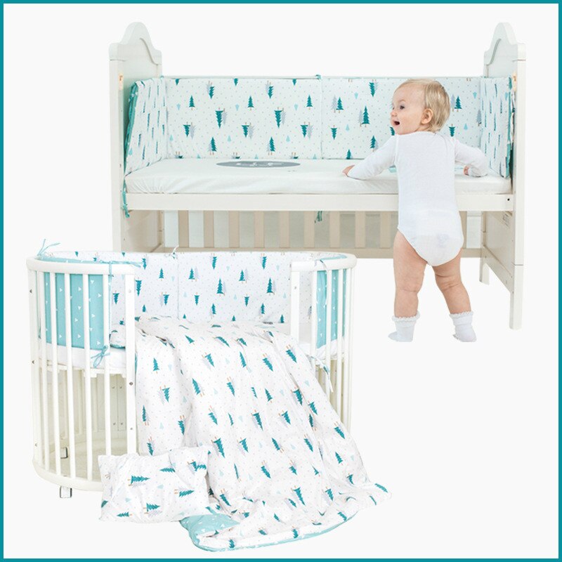 Baby Bed Bumper L-Vormige Katoen Gewatteerde Baby Wieg Zuigeling Bebe Nest Protector Cot Bumper Kamer Decoratie Enkel Stuk 120*30 Cm
