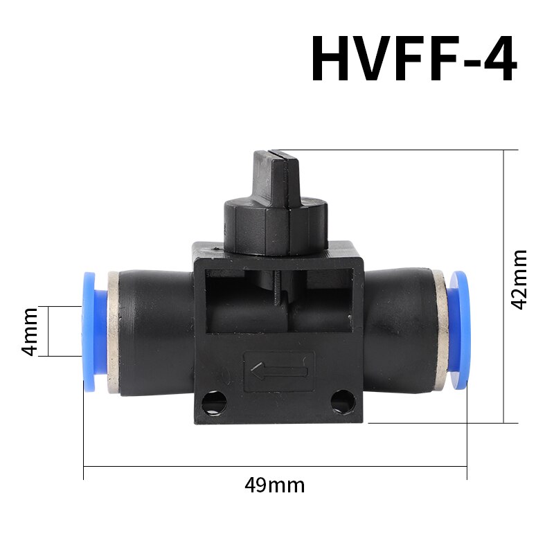 Improvement Pneumatic Air 2 Way Quick Fittings Push Connector Tube Hose Plastic 4mm 6mm 8mm 10mm 12mm Pneumatic Parts: 4mm