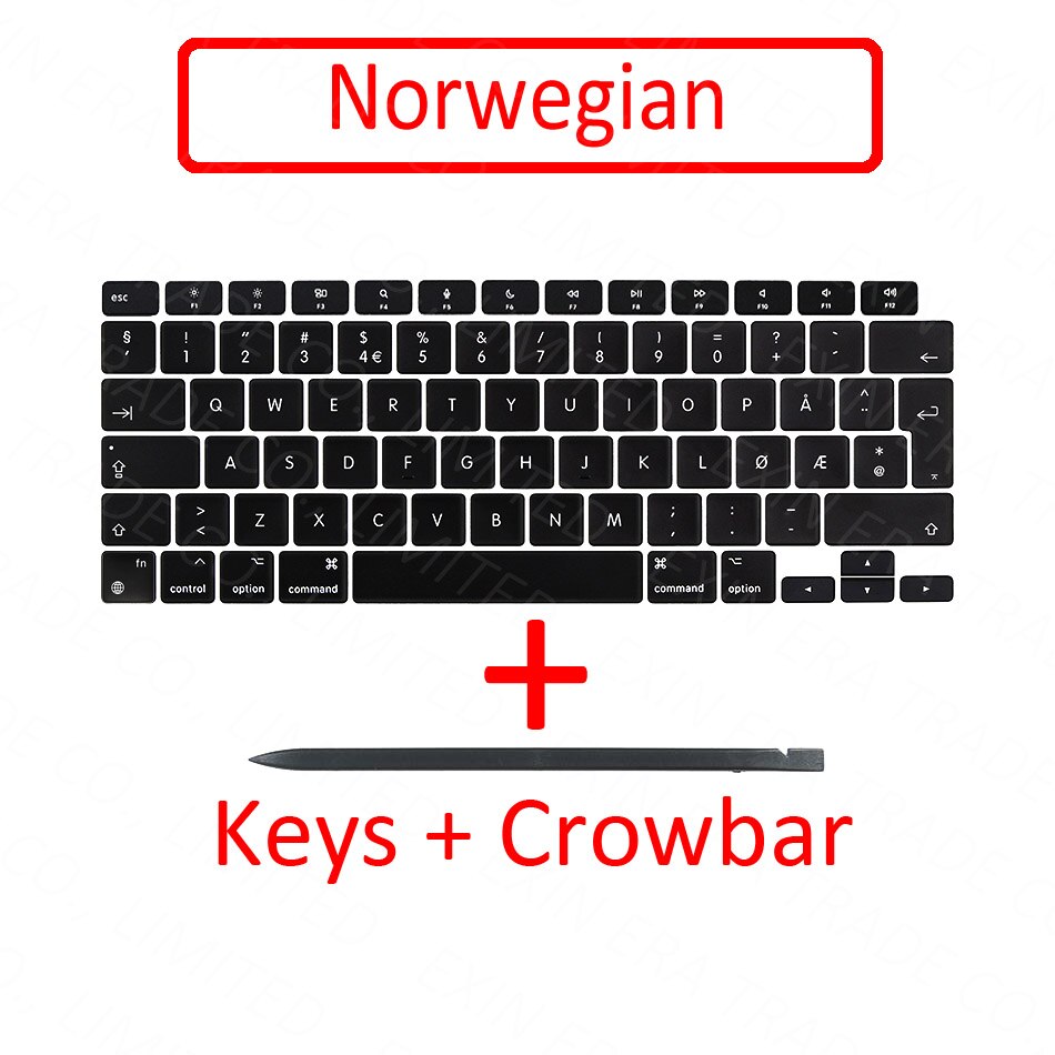 Teclas A2337 para ordenador portátil, tapa para teclas, reparación de tijera para Apple Macbook Air Retina 13 "M1 EMC 3598: Norwegian