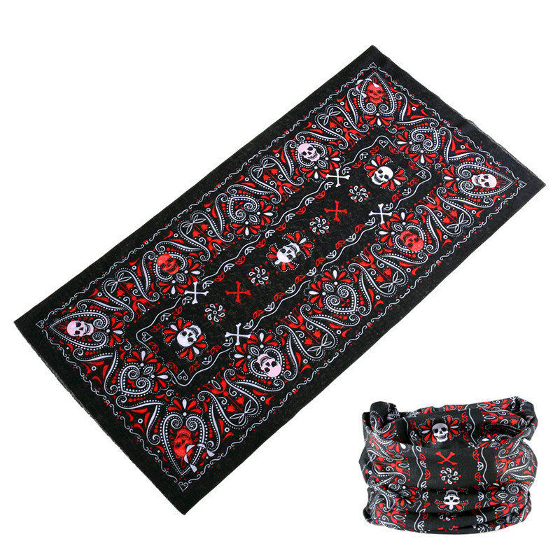 Ansiktsbandanas tubulär cykelbandana pannband multifunktionella cykel paisley ansiktsskydd halsvärmare huvudduk turban buffs: Guld-