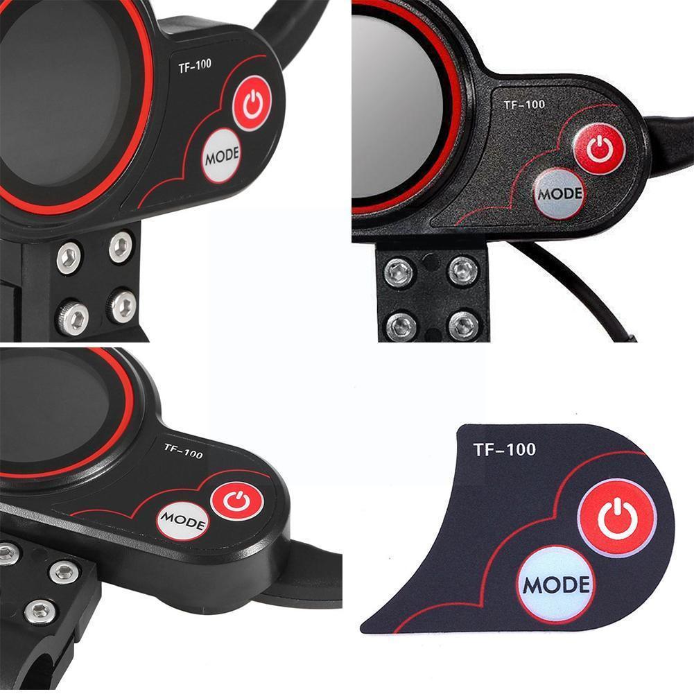 Skuter elektryczny TF-100 wyświetlacz naklejki naklejki prędkościomierz naklejki dla Kugoo M4 części skuter elektryczny 36V-48V G4D2