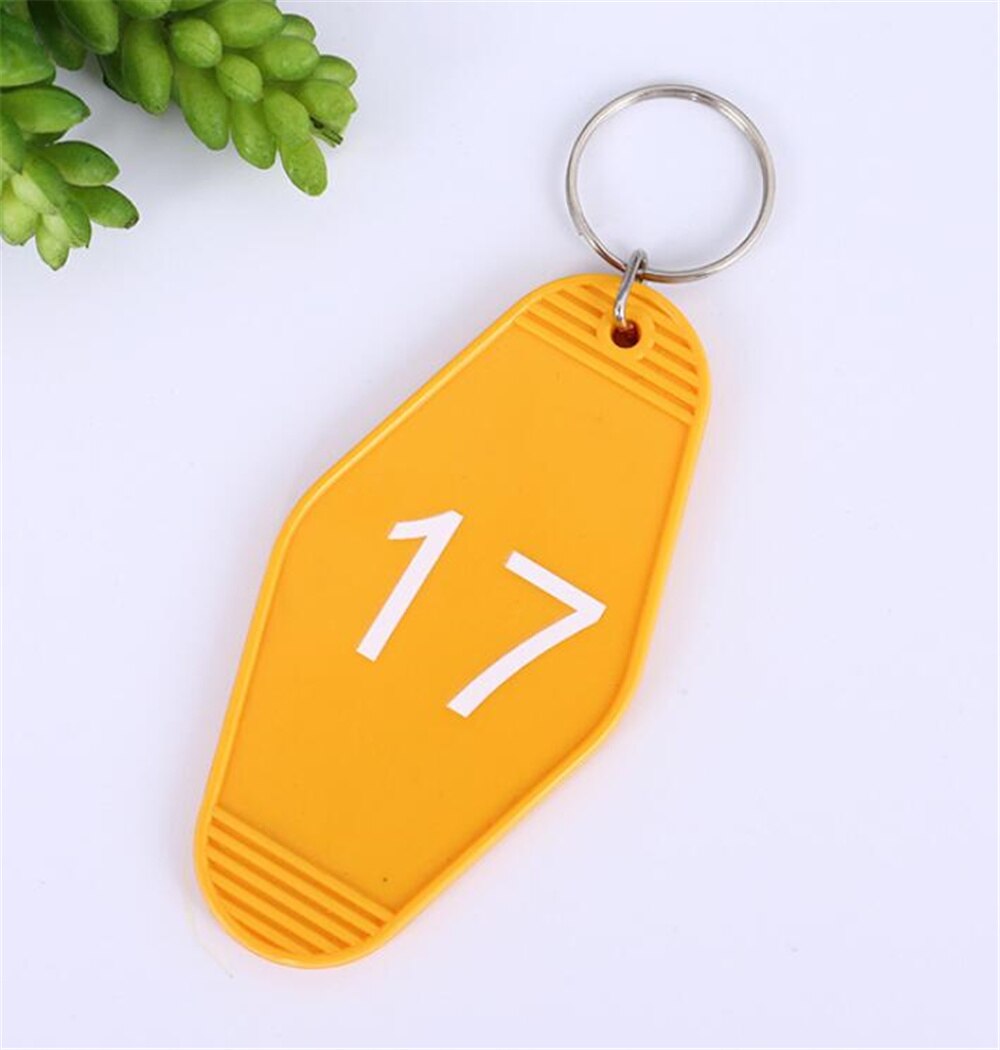 30pcs/lot Blank Acrylic Motel Keychain Key tag luggage hanging hotel number ABS hanging card