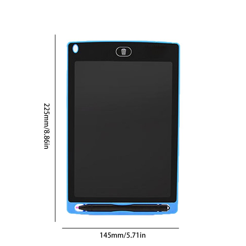8.5 Inch Portable Smart LCD Writing Tablet Electronic Notepad Drawing Graphics Handwriting Pad Board With CR2020 Button Battery: blue