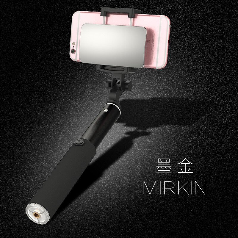 Handheld Tripod Wired Mini Selfie Stick Monopod for iPhone 6s 5 Samsung Huawei Xiaomi Bluetooth Remote Palo Tripod: Black
