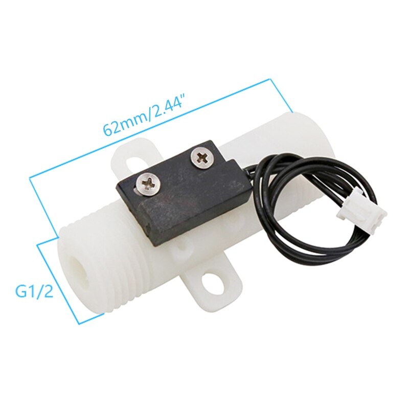 G1/2 Thread Flow Switch Pressure Solenoid Valve Inlet Valve Water Air Inlet Flow Swithc Fitting for Water Heater Durable