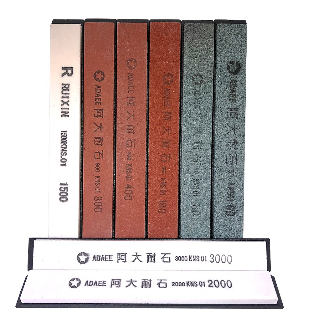 60#80#180#400#800#1500#2000#3000# RUIXIN120#320#600#sharpening stone whetstone for knife sharpener knife system