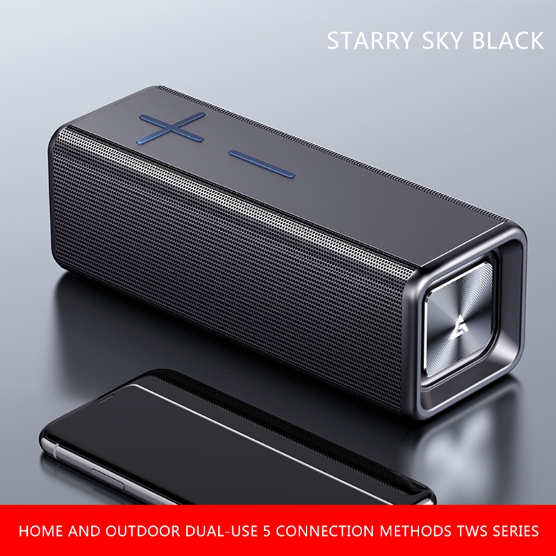 N0hc kabellose, bluetooth-kompatible 5.0- lautsprecher-stereo-tragbare musikbox-player für outdoor-reisen, seltene-erden-lautsprecher