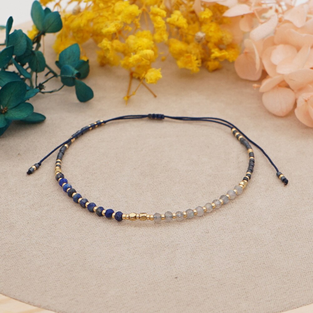Pulsera de cuentas Miyuki con piedras naturales para mujer, brazalete con abalorios, estilo bohemio, para primavera y verano, 2022: BR0703