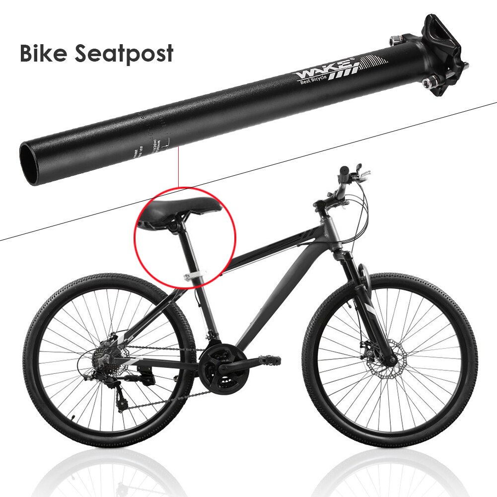 27.2/30.9/31.6 x 350mm mountainbike sadelpind metal mtb cykel sæde rør udsøgt udseende solid cykeltilbehør