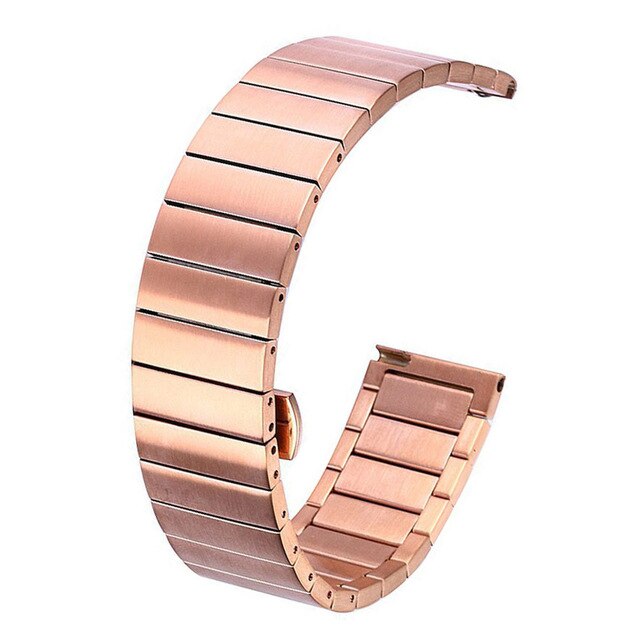 18Mm 20Mm 22Mm Universele Horloge Band Strap Rvs Vervanging Link Armband Voor Samsung Gear S2 Classic s3 Frontier: Rose Gold / 22mm or S3